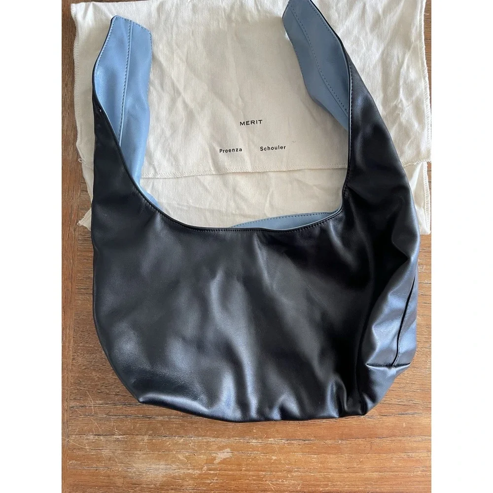 MERIT Proenza Schouler Reversible Vegan Leather Cosmetics Bag w/ Dust Bag